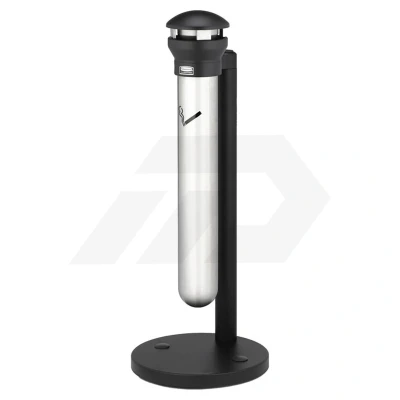Afbeelding van Rubbermaid Staande asbak Infinity zwart/RVS