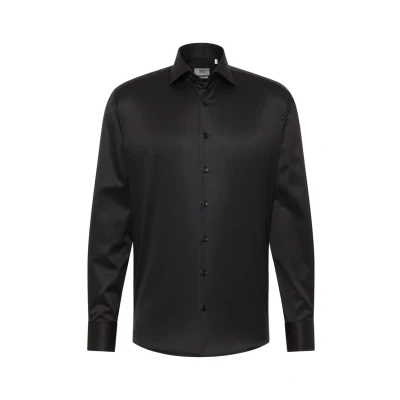 Afbeelding van Eterna Luxury Shirt Modern FIT Zakelijk overhemd, Heren, Maat: 39x65, Schwarz