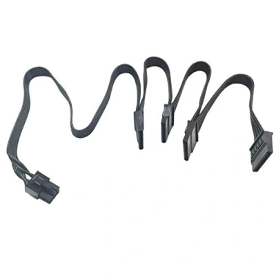 Afbeelding van Gintai Modulaire stroomkabel voor Corsair RM850 RM1000 PCI E 6pin 1 stekker naar 4 SATA