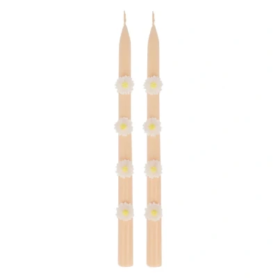 Afbeelding van Kaarsen pink daisy (2st) Meri