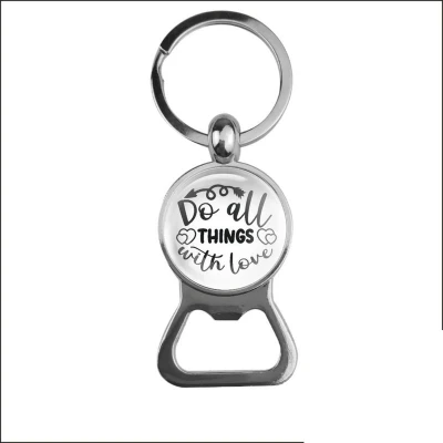 Afbeelding van Bieropener Glas Do All Things With Love
