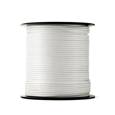 Afbeelding van SNURO Gevlochten nylon Touw (3mm, 100M) Slijtvast koord in sterke witte polyamide Paracord met zeer hoge breeksterktes