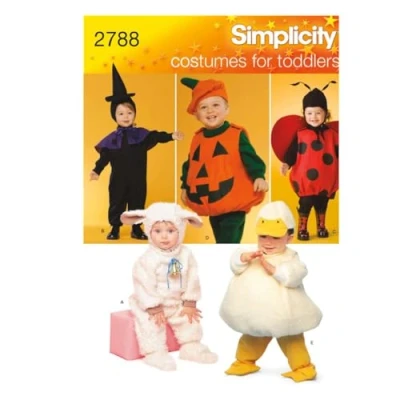 Afbeelding van Simplicity A 1/2 1 2 3 4 snijpatronen 2788 peuter kostuums