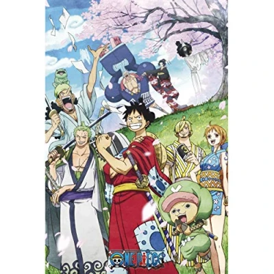Afbeelding van ABYstyle One Piece Wano poster opgerold gefilmd (91,5 x 61 cm)