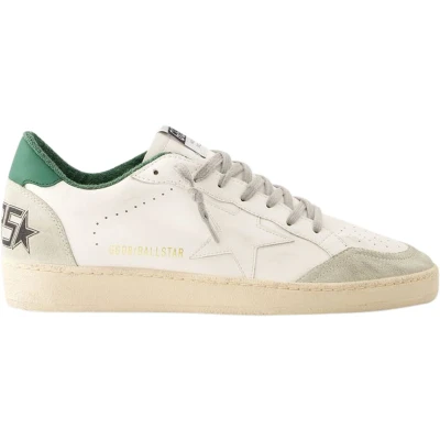 Afbeelding van Leather Upper Low Top Sneakers with Lace Up Closure White