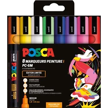 Afbeelding van Uni Posca PC5M Markers Det Pop Kleuren