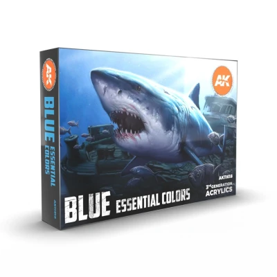 Afbeelding van AK interactive Blue Essential Colors 6 kleuren 17ml AK11618