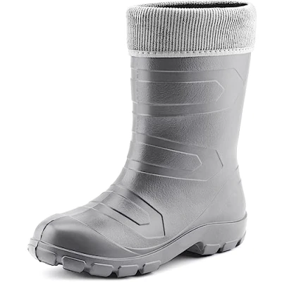 Afbeelding van Ladeheid Dames Regenlaarzen Thermo Rubberlaarzen Vederlicht EVA LA LMG 879 Aspen Zilver/Grijs 37