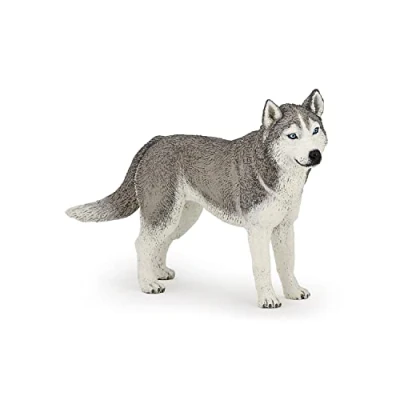 Afbeelding van Papo Handgeschilderde Figuurtjes Honden en katien Siberische Husky 54035 Verzamelbaar voor kinderen Geschikt jongens meisjes Vanaf 3 jaar