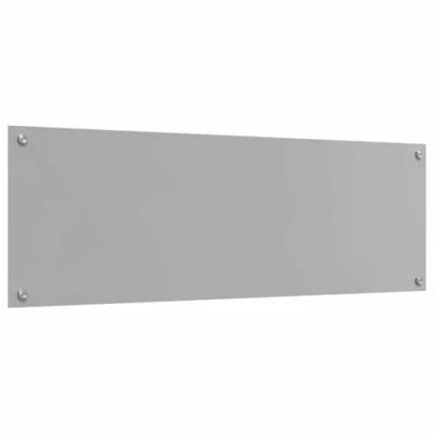 Afbeelding van vidaXL Keukenachterwand Lichtgrijs Glas 120 x 40 cm Duurzaam