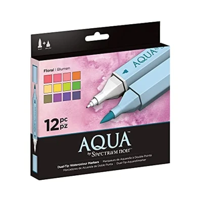 Afbeelding van Spectrum Aqua Markers Floraal 12stuks