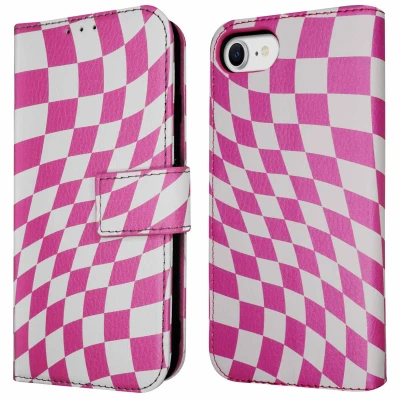 Afbeelding van Apple iPhone SE (2022) Hoesje Kunstleder iMoshion Bookcase Roze Telefoonhoesje