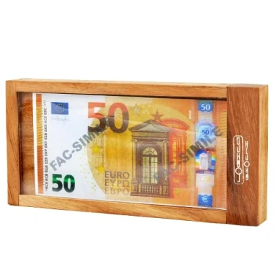Afbeelding van Logica Puzzles art. Lastig Veilig Lang Houten Hersenkraker Geheime Kluis Moeilijkheidsgraad 5/6 Ongelooflijk Leonardo da Vinci Collection…