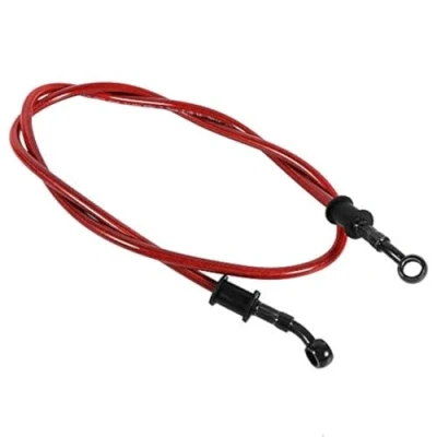 Afbeelding van Motorolie slang 50cm 120cm motorfiets gevlochten stalen remkoppeling olieslang 4 kleuren (900mm rood) Ombouwen van remsystemen