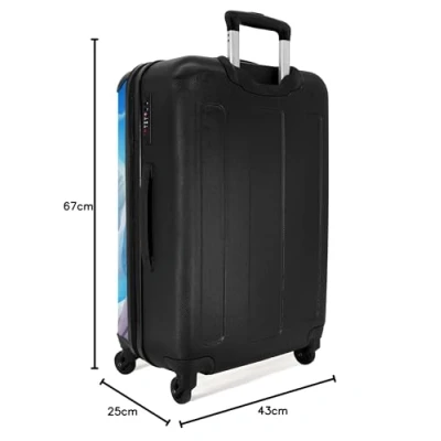 Afbeelding van NoBoringSuitcases.com® Kinderkoffer gepersonaliseerd Pinguïn koffer Rolkoffer voor kinderen Dieren reiskoffer groot lichtgewicht Trolley met wielen 20 kg bagage