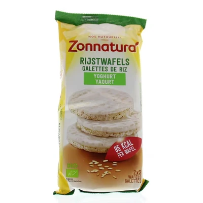 Afbeelding van Zonnatura Rijstwafels yoghurt 100 g