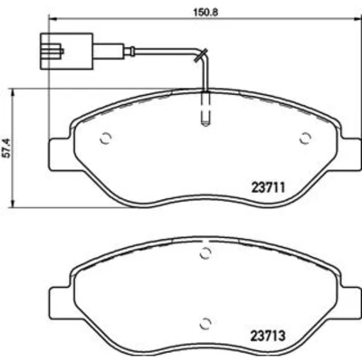Afbeelding van Brembo Remblokset P 23 145