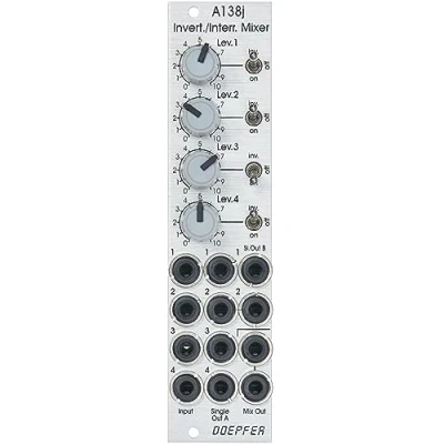 Afbeelding van Doepfer A 138j Inverting/Interrupting Mixer (Janus Mixer) modular synthesizer