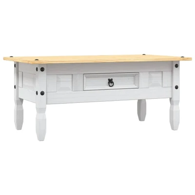 Afbeelding van VIDAXL Salontafel 100x60x45 cm Mexicaans grenenhout stijl wit