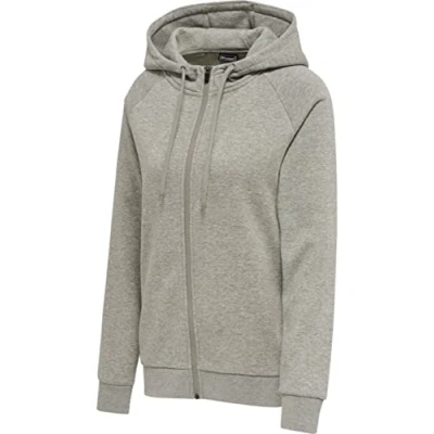 Afbeelding van Hummel Classic Sweater met rits, Dames, Maat: XL, Grey melange