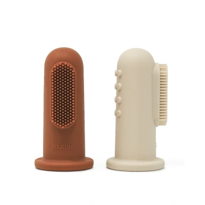 Afbeelding van Mushie Vingertandenborstel 7001302 Shifting Sand/Clay