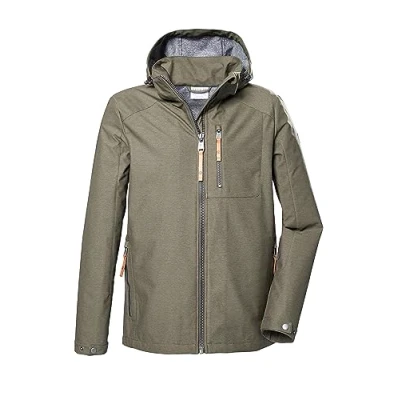 Afbeelding van G.I.G.A. DX Heren Softshelljack met afritsbare capuchon/outdoorjack GS 7 MN SFTSHLL JCKT, light olive, 3XL, 41491 000