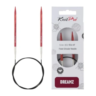Afbeelding van KnitPro Dreamz Vaste Rondbreinaalden 40&quot; (100cm) US Maat 8 (5mm)