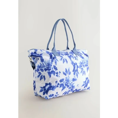 Afbeelding van Next Foldaway Printed Shopper, Dames, Maat: One Size, Blue floral