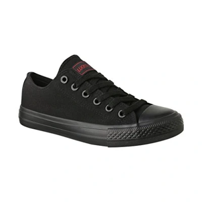 Afbeelding van Lucky Z Unisex Sneaker Textiel Lage Top Chunkyrayan 089 A AllBlack 38P