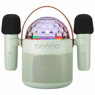 Afbeelding van imoshion Sing &amp; Shine Karaoke set Speaker en 2 microfoons Mintgreen