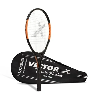 Afbeelding van Vector X Recreational Tennis Racket Color: Orange Size: One Size For Men and Boys Material: Aluminum Super Lightweight Beginners to Intermediate Level