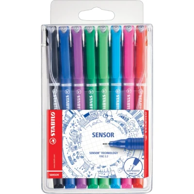 Afbeelding van STABILO SENSOR fineliner fine 0,3 mm etui met 8 kleuren