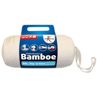 Afbeelding van Lucovitaal Bamboe Nek Kussen Wit