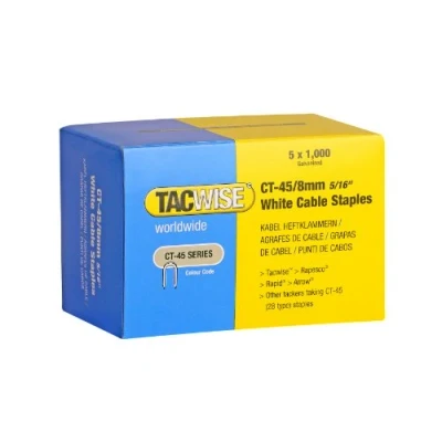 Afbeelding van Tacwise 0980 nietjes wit CT 45/8mm (5.000 stuks)