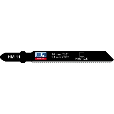 Afbeelding van Wilpu HM 11 decoupeerzaagblad staal, blik en RVS (Bosch T118AHM) 2 stuks