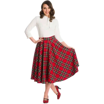 Afbeelding van Dancing Days PARTY Rok 2XL Rood