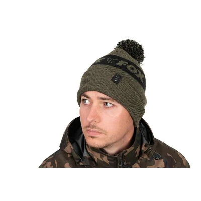 Afbeelding van Fox Collection Bobble Hat Green/Black
