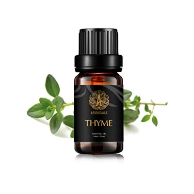 Afbeelding van Aromatherapie Tijm Essentiële Olie voor Diffuser, 100% Pure Geurende Luchtbevochtiger, 3.3 oz 10ml Therapeutische Grade Geur Massage, Thuis