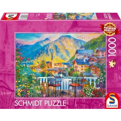 Afbeelding van Schmidt Spiele 59766 Schilderachtige Hallstatt, puzzel met 1000 stukjes, kleurrijk