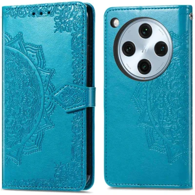Afbeelding van Oppo Find X8 Pro Hoesje Kunstleder imoshion Bookcase Turquoise Telefoonhoesje