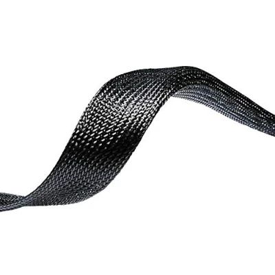 Afbeelding van HellermannTyton 170 00400 HEGPX40 PET BK Gevlochten slang Zwart Polyester 32 tot 70 mm 50 m