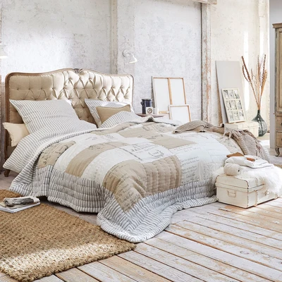 Afbeelding van LOBERON Quilt Framingham linnen/wit