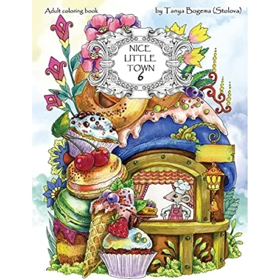 Afbeelding van Nice Little Town: Adult Coloring Book (Stress Relieving Pages, for Relaxation)