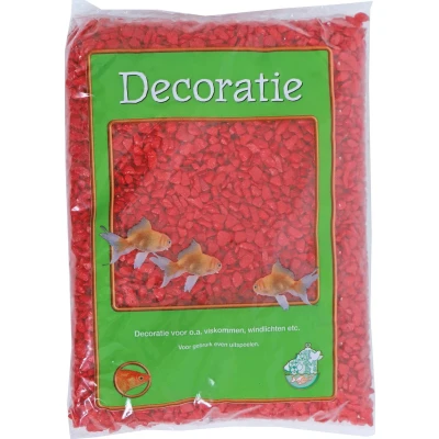 Afbeelding van Zak a 1 kg gravel rood Gebr. de Boon