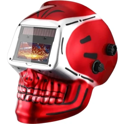 Afbeelding van Deko Solar lashelm automatische professionele kap met instelbare schaduwbereik 4/9 13 voor Mig Tig Arc lasmasker schedel design