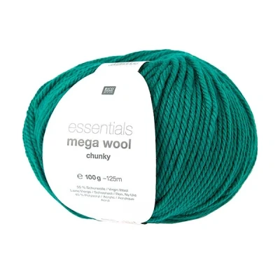 Afbeelding van Essentials Mega Wool chunky Rico Design grasgroen