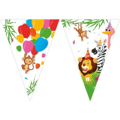 Afbeelding van Globos Papieren Vlaggenlijn FSC Ballonnen. 3mtr.