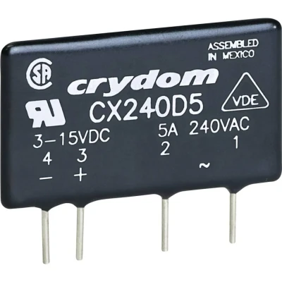 Afbeelding van Crydom Halfgeleiderrelais CX380D5 5 A Schakelspanning (max.): 530 V/AC Schakelend bij overbelasting 1 stuk(s)