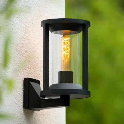Afbeelding van Lucide CADIX Wandlamp Buiten 1xE27 IP65 Zwart
