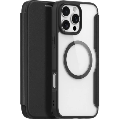 Afbeelding van Dux Ducis Skin X Pro Series Book Case MagSafe Compatible Geschikt voor iPhone 16 Max Hoesje Zwart